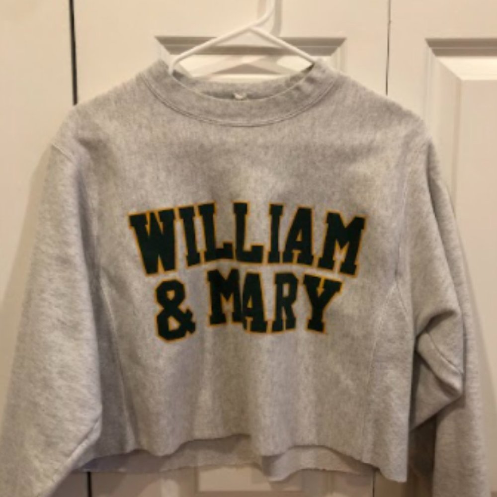 William and Marry Champion Cropped Sweatshirt